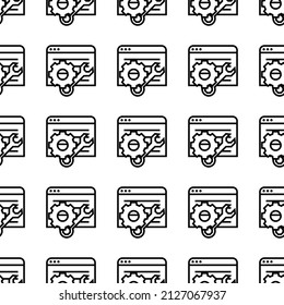 Optimization seamless pattern vector illustration.