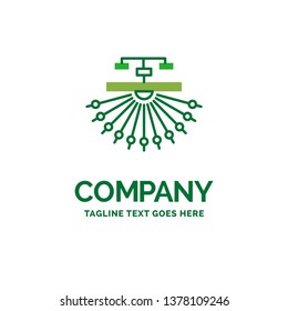 optimization, site, site, structure, Web Flat Business Logo template. Creative Green Brand Name Design.