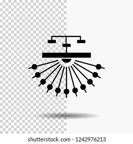 optimization, site, site, structure, Web Glyph Icon on Transparent Background. Black Icon