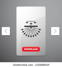optimization, site, site, structure, Web Glyph Icon in Carousal Pagination Slider Design & Red Download Button