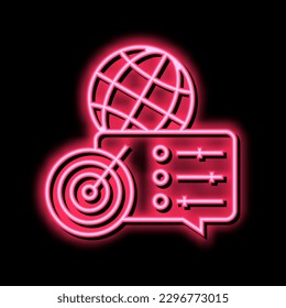 optimization of supply chains neon light sign vector. optimization of supply chains illustration