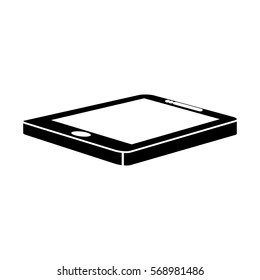 optimization and tuning smartphone database icon, vector illustration