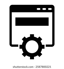 Optimization Vector Glyph Icon Vector Design