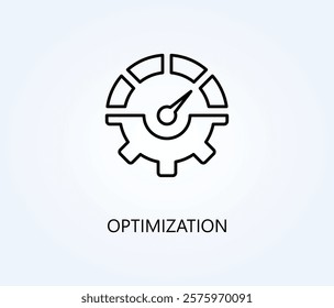 Optimization Vector, Icon Or Logo Sign Symbol Illustration