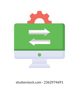 Optimization vector icon which can easily modify or edit

