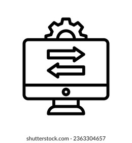 Optimization vector icon which can easily modify or edit

