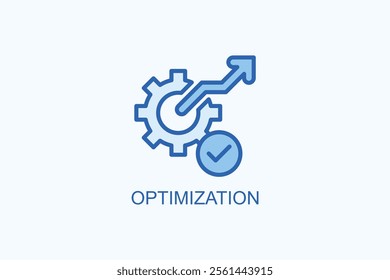 Optimization vector or logo sign symbol illustration