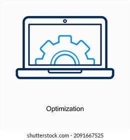 Optimization Web Icon Concept Stock Vector (Royalty Free) 2091667525 ...