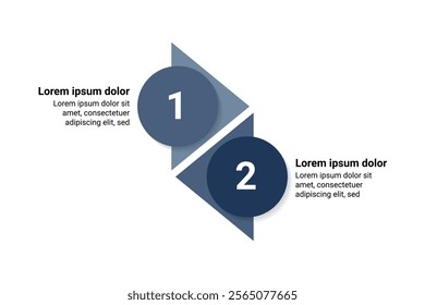 Optimized 2-Step Infographic Design for Planning and Business Strategy