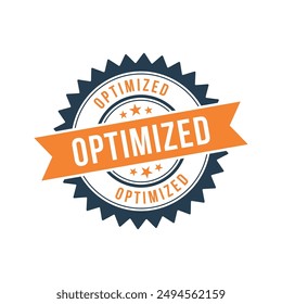 Signo de sello de goma optimizado Grunge