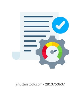 Optimum Results icon flat Vector Illustration