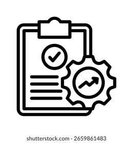 Optimum Results icon line vector illustration