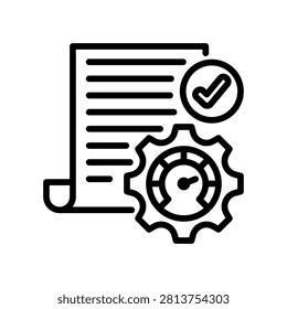 Optimum Results icon line Vector Illustration