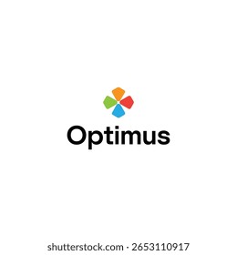 Optimus modern tech logo design