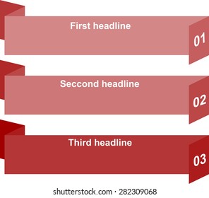 option banner with headline text