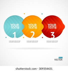 Option banner infographic concept empty. Vector illustration
