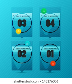 Option banner vector modern infographic