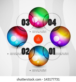 Option banner vector modern infographic