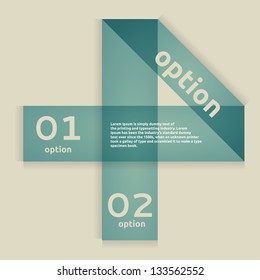 Option Banner. Web Design, Infographics. Numbers Navigation.