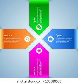 Option banners. Minimal infographics design. Vector eps 10