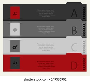 Option banners / Modern design/ Can be used for infographic/ Vector eps10