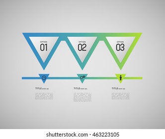 option banners template, triangles