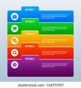 Option banners. Vector illustration.
