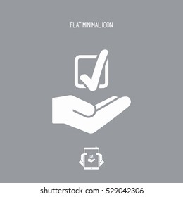 Option check - Minimal vector icon
