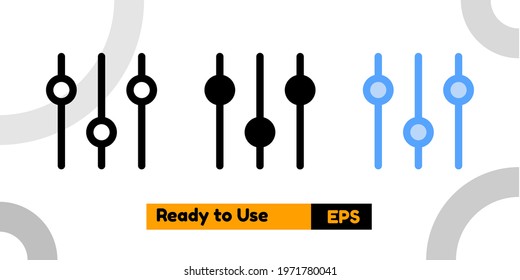 option icon with three style for website, social media, and presentation