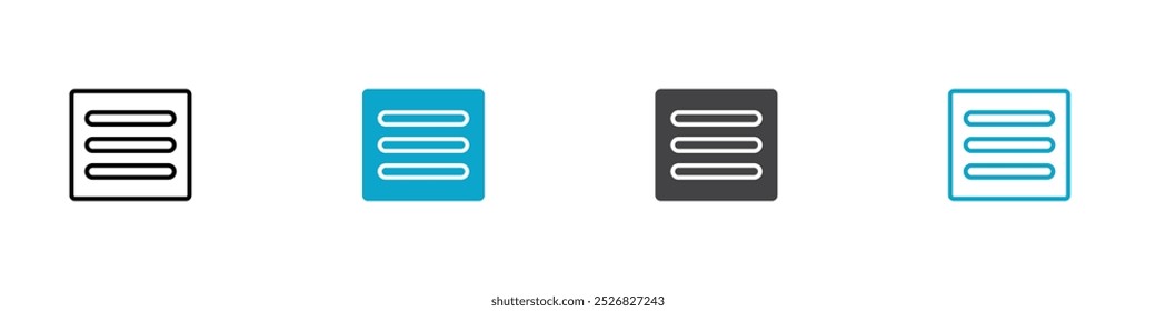 Diseño de línea de Vector de icono de opción