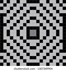 option mosaic tiles in black and gray for the design of walls and floors in the bathroom