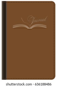 Option notebook for office records in leather binding