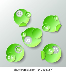 Option paper frames eps10 vector illustration