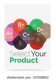 Opción seleccionar banner de infografía. Folleto - folleto, presentación o diseño web de fondo