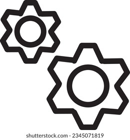 Option Setting Tools Outline Icon