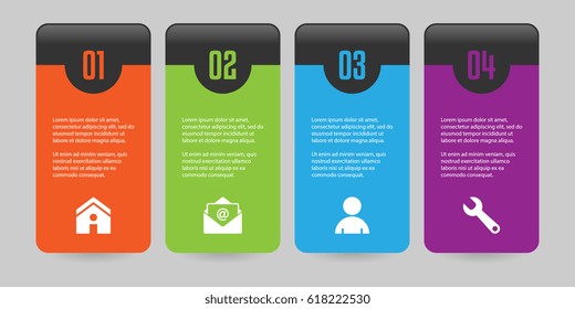 Option or Step by Step Infographic Template