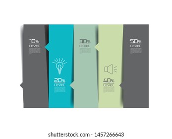 Option template, table, schedule, banner. Step by step infographic.