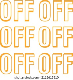 Option To Turn Off. Toggle Word Off In Orange Color.
Shut Down Vector Collection.