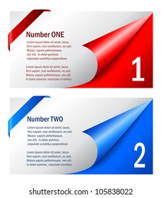 Option vector cards, choose one or two