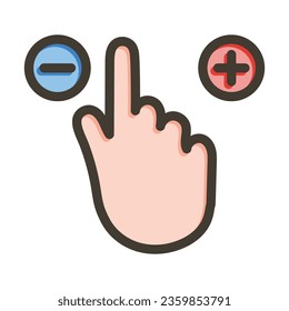 Option Vector Thick Line Filled Colors Icon For Personal And Commercial Use.
