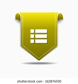 Option Yellow Vector Icon Design