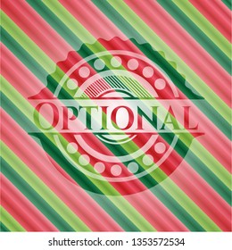 Optional christmas colors emblem.