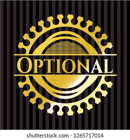 Optional golden badge or emblem