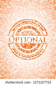 Optional orange mosaic emblem