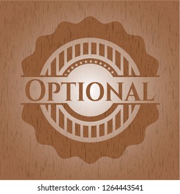 Optional wood emblem. Retro