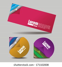 diseño de banner de opciones. Ilustración vectorial diseño moderno de plantillas. Líneas de corte. diseño de origami