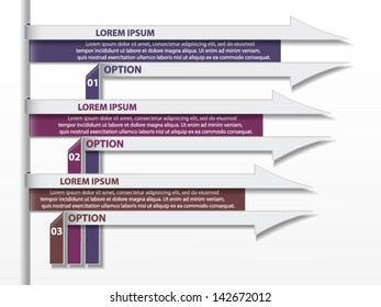 Options banner. File is in eps10 format.