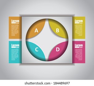 options banner. infographics.
