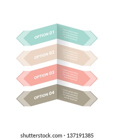 options banner with special design