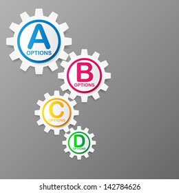 Options Banner template. Vector illustration.
